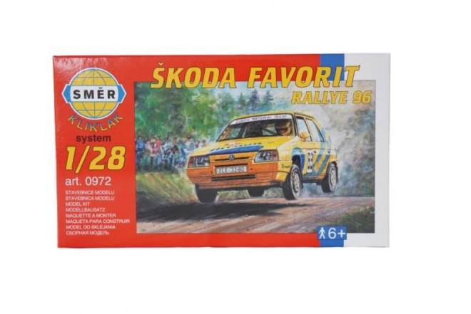 Skoda Favorit Rallye 96 Model Kit 1:28