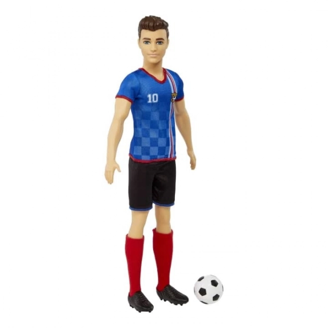 Ken Soccer Doll in Blue Jersey