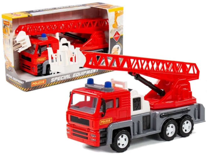 Fire Truck Toy with Extendable Ladder 70 cm