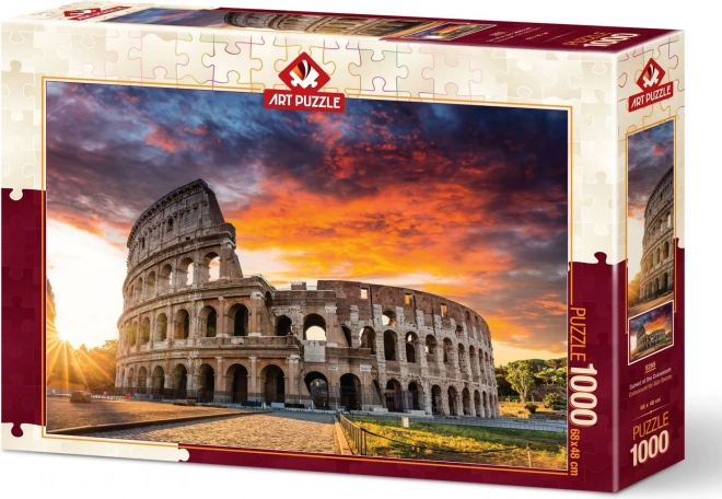 ART PUZZLE Puzzle Západ slunce u Kolosea 1000 dílků