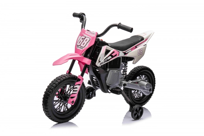 Pink Children's Motorbike with Audio Panel and EVA Wheels