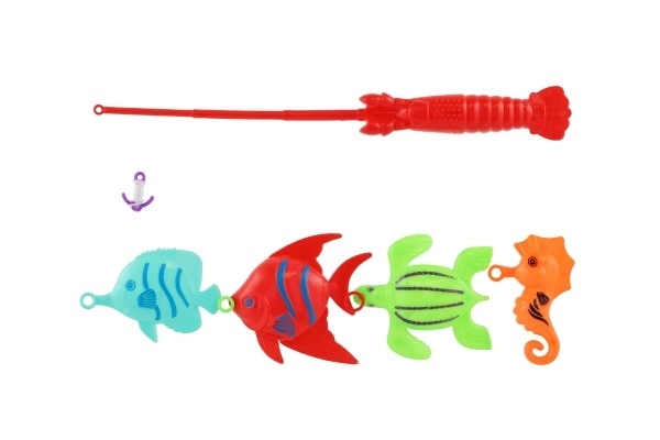 Fishing Game with Rod - Colorful Fish Set