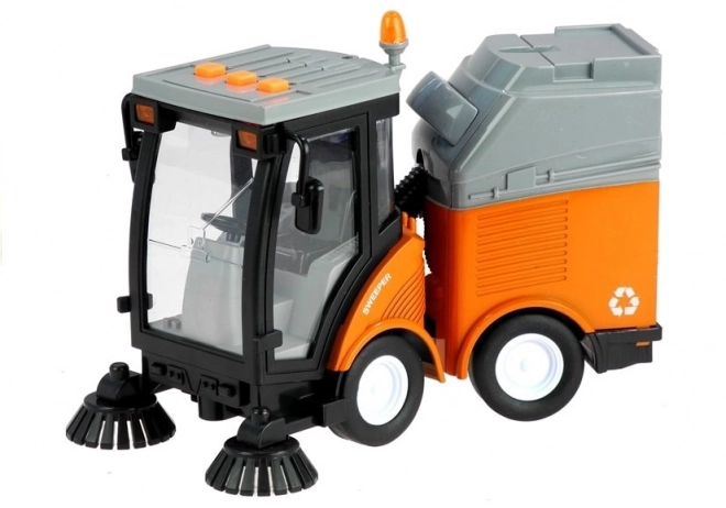 Toy Garbage Truck Sweeper with Sound and Light Effects