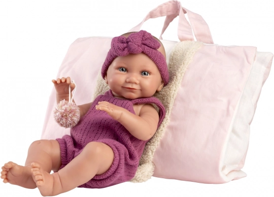 Realistic Baby Doll Llorens Girl - Full Vinyl Body, 40 cm