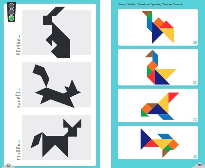 Schmidt Tangram Puzzles for Kids in Tin Box