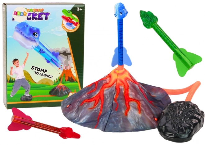 Dinosaur Volcano Rocket Launcher Set