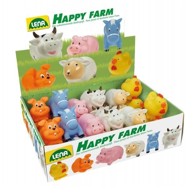 Rubber Farm Spray Animals 7cm