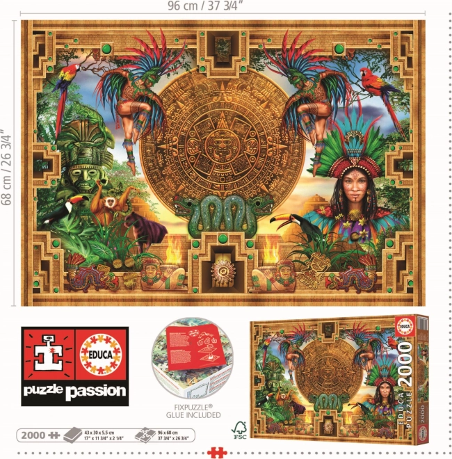 Educá Aztec-Mayan Connection Puzzle 2000 Pieces