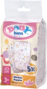 Pelene za lutke BABY born 43 cm (5 kom)