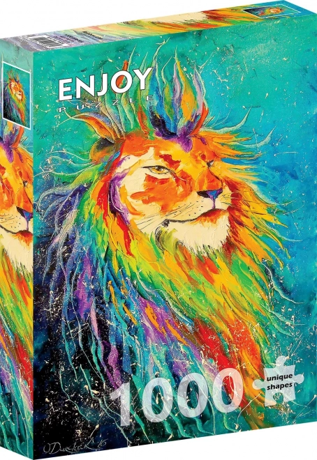 Rainbow Lion 1000 Piece Puzzle