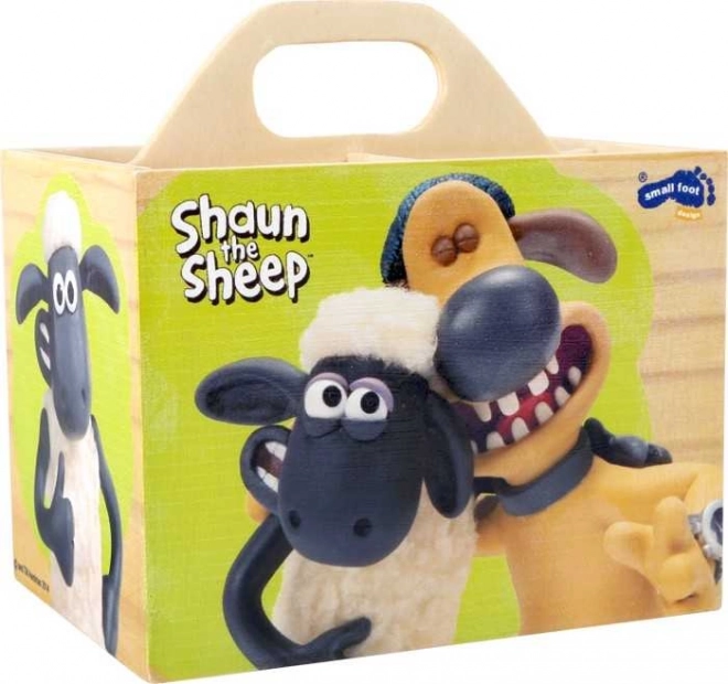 Small Foot Wooden Pencil Holder Shaun the Sheep