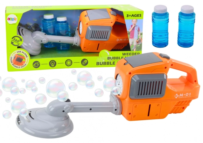 Bubble Mower with Two Bubble Solutions Orange