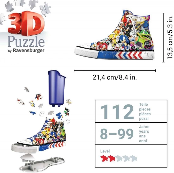 Ravensburger 3D Puzzle Sonic Hedgehog Sneaker