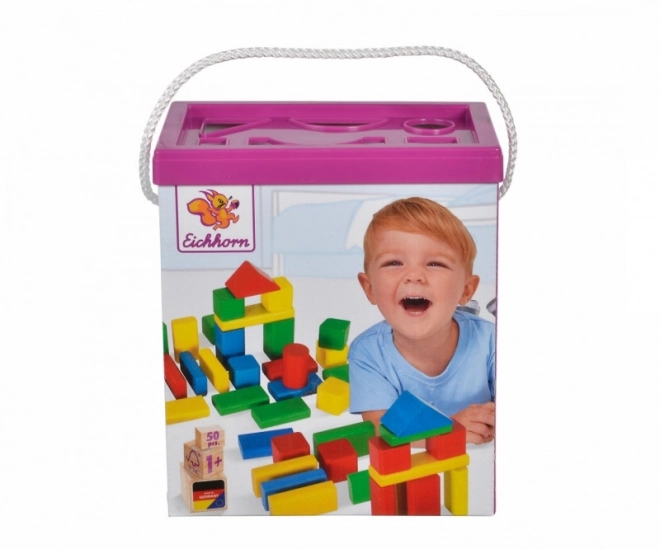 Colorful Building Blocks Bucket Set