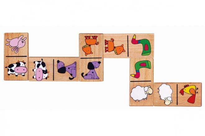 Wooden Animals Domino Set