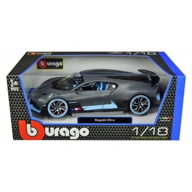 Bburago Bugatti Divo Model Car in Gray