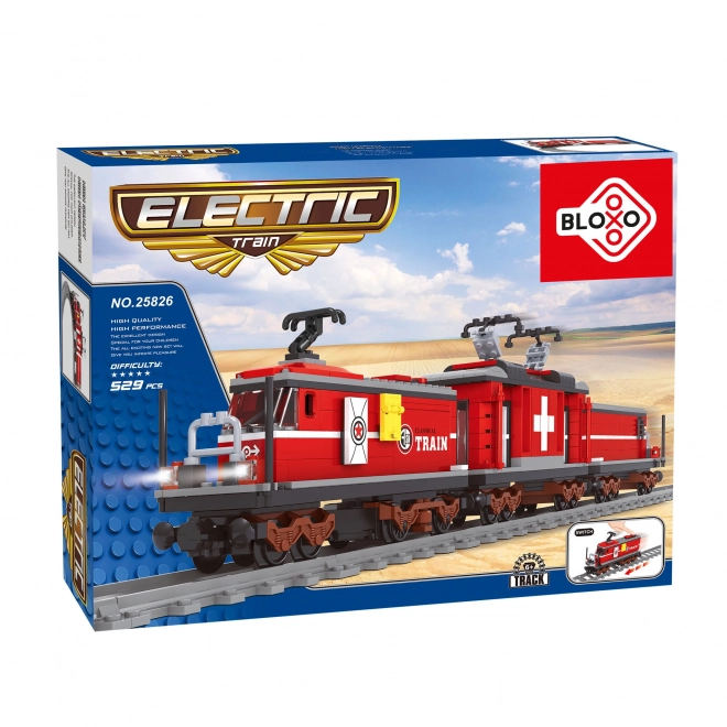 Battery-Powered Compatible Building Train Set with Tracks