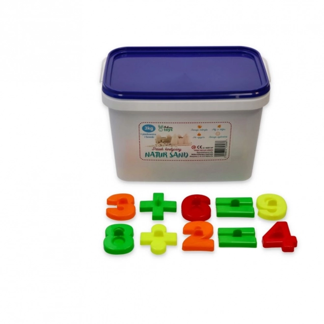 Kinetic Sand 3kg with Molds and Sandbox