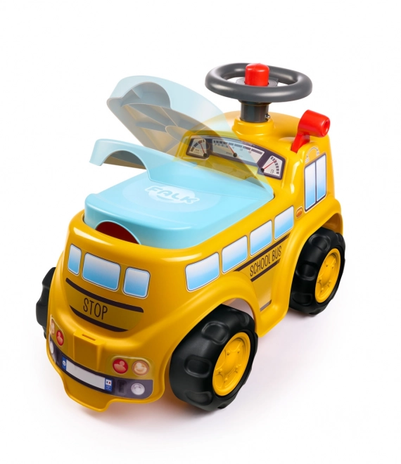 School Bus Ride-On Toy with Steering Wheel