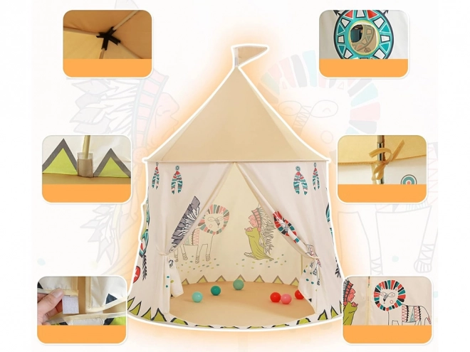 Children's Indian Tipi Tent