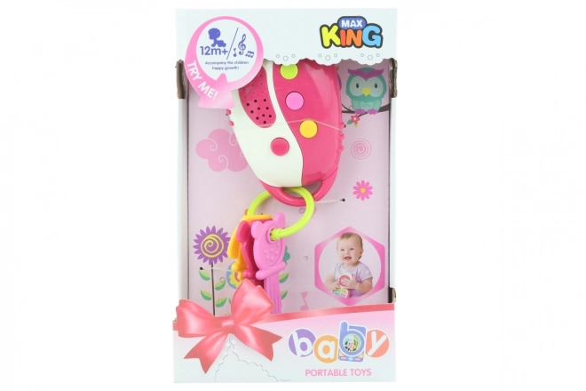 Pink Battery Operated Toy Keys