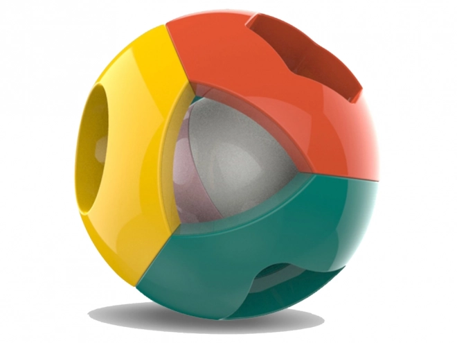 Colorful Rattle Ball with Geometric Shapes for Infants