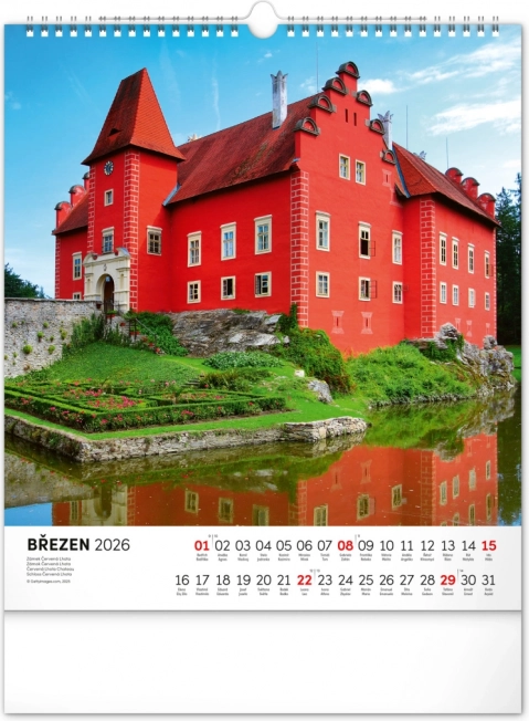 Calendario da parete Repubblica Ceca 2026