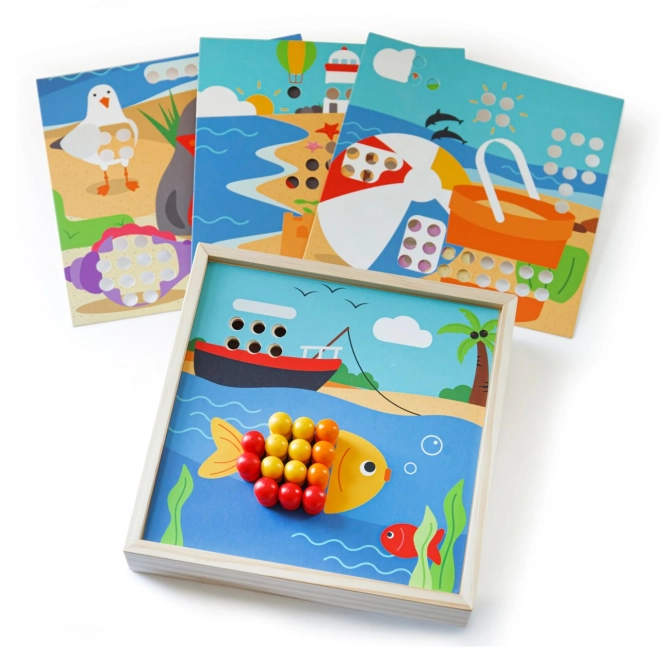 Wooden Mosaic Beach by Bigjigs Toys