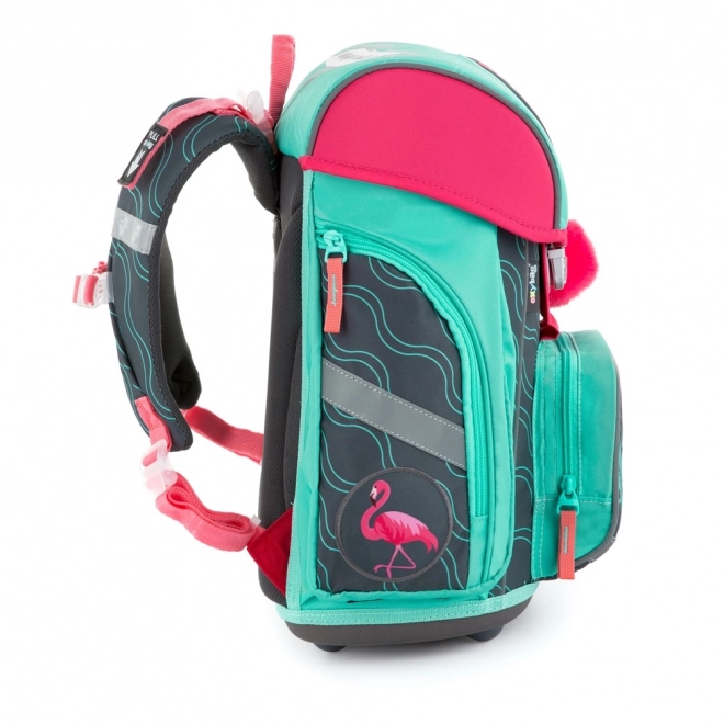 Premium School Backpack Flamingo