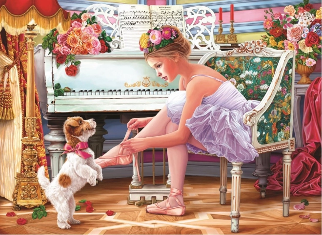 Anatolian Puzzle Ballet Girl and Her Puppy 1000 Pieces