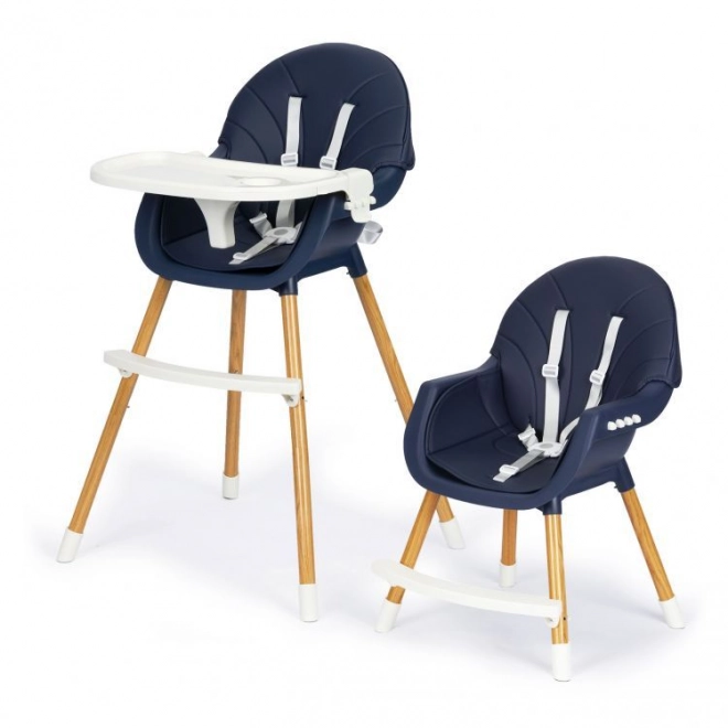 2-in-1 Feeding Chair Dark Blue