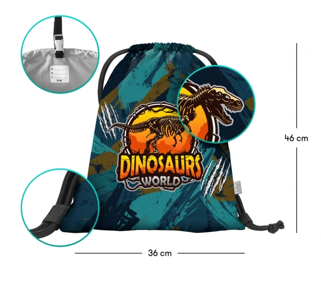 Dinosaurs World Drawstring Bag