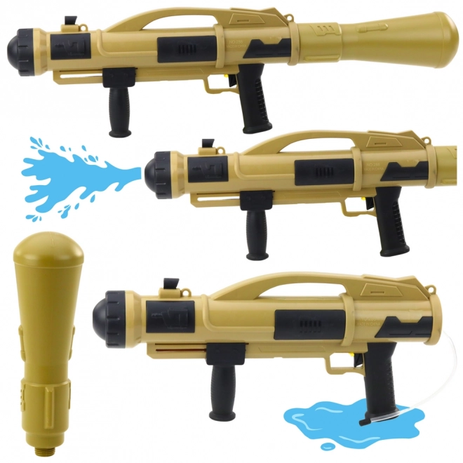 Water Gun Bazooka with Pump 73 cm Beige