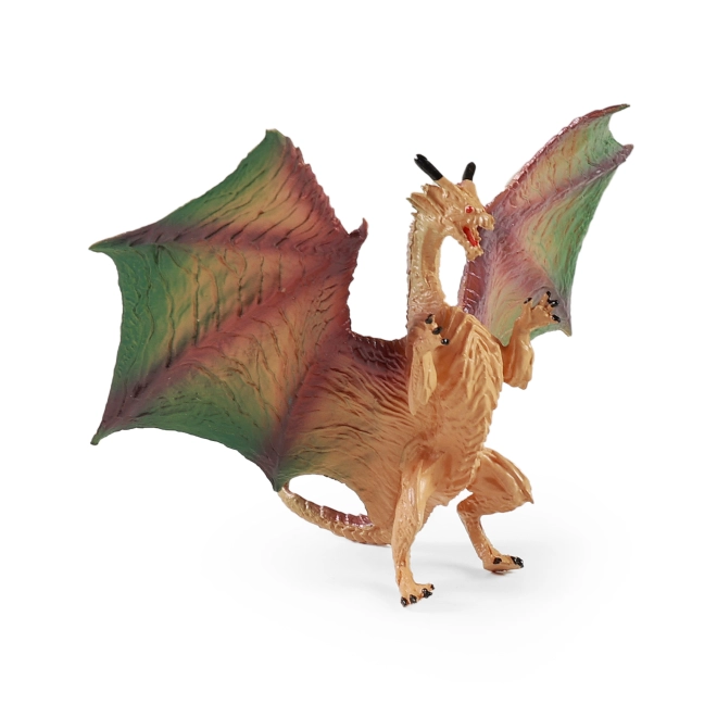 Multicolored Dragon with Sharp Teeth