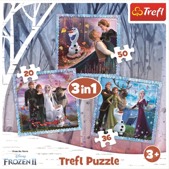 Trefl Frozen 2 Magical Story Puzzle Set 3in1