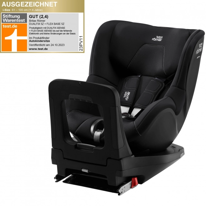 Britax Römer Dualfix 5Z autostol til børn med roterende base Galaxy Black
