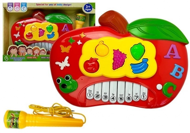 Electronic Apple Piano with Microphone