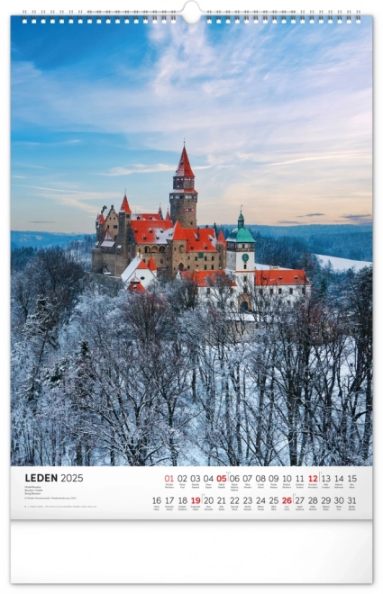 Wall Calendar Castles and Chateaux 2025