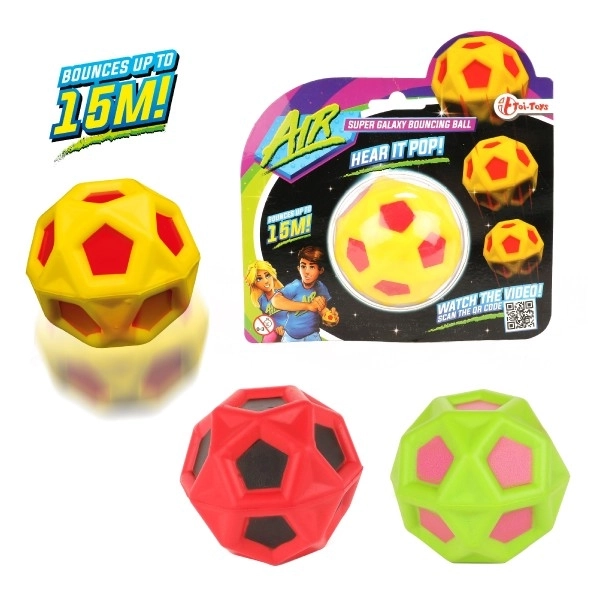 Square Bouncy Ball 6cm in Three Colors