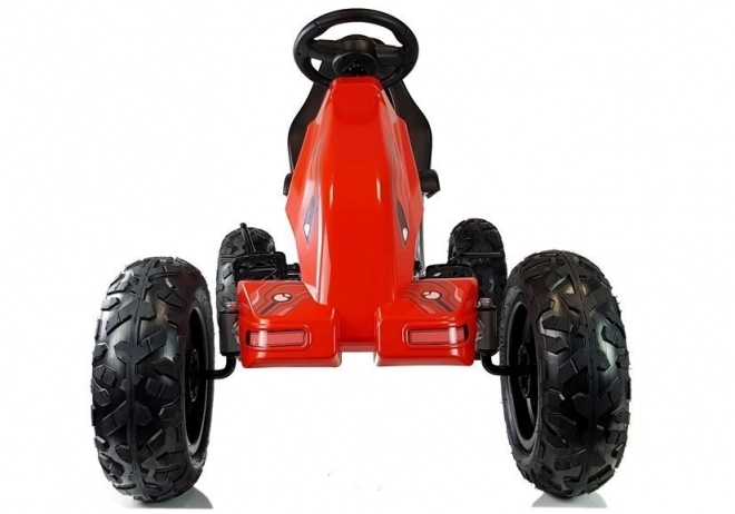 Pedal Go-Kart with Inflatable Wheels Red