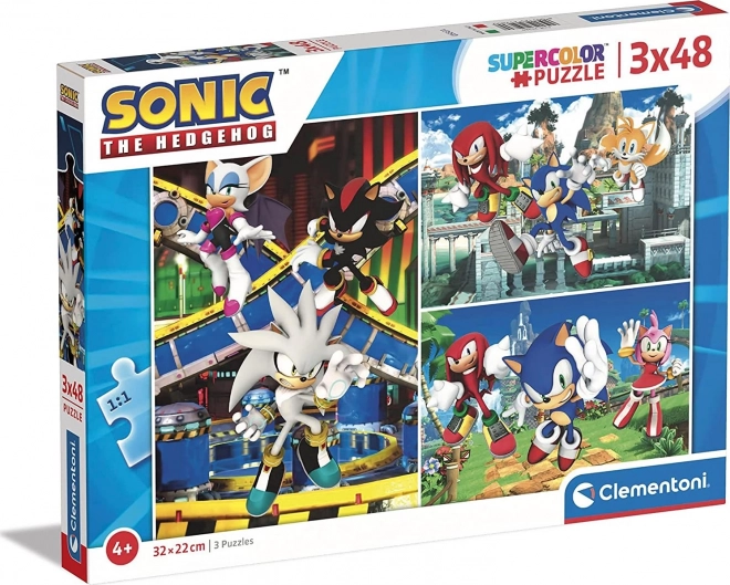 Clementoni Puzzle Hedgehog Sonic 3x48 Pieces