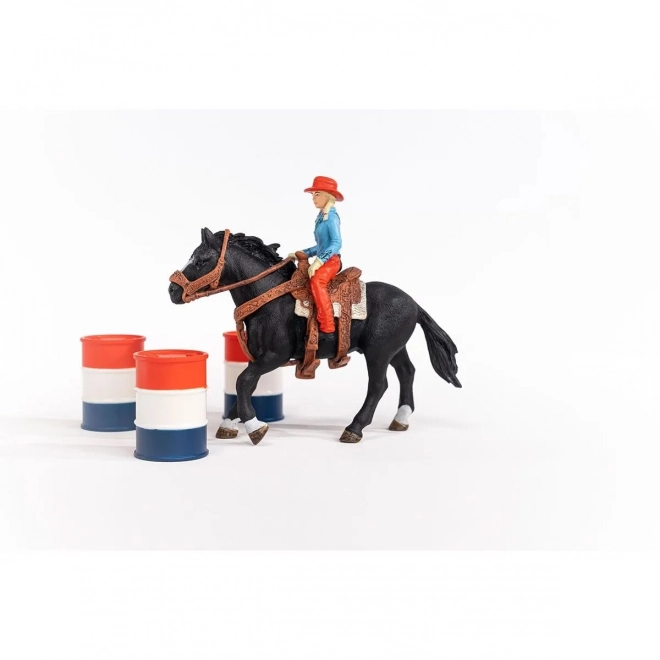 Cowgirl and Barrel Race Playset Farm World