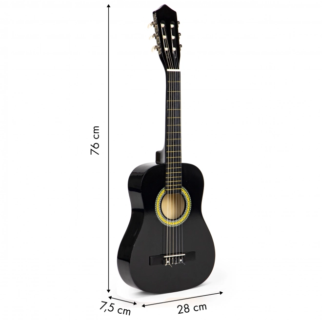 Large Wooden Children's Guitar with 6 Strings by Ecotoys