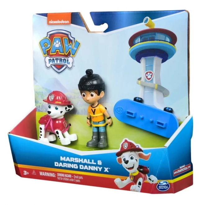 Paw Patrol Marshall and Courageous Danny X Figures Set