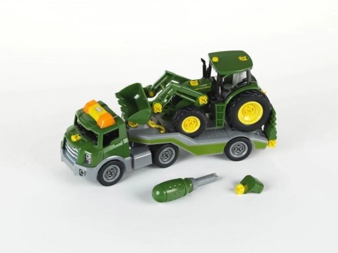 John Deere Tractor with Trailer Assembly Set