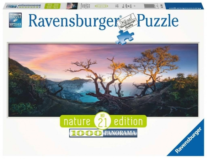 Ravensburger Panoramic Puzzle 1000 Pieces - Sulfur Lake on Ijen Mountain, Java