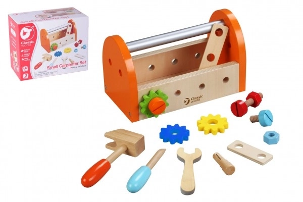 Wooden Tool Set with Box - 16 Pieces