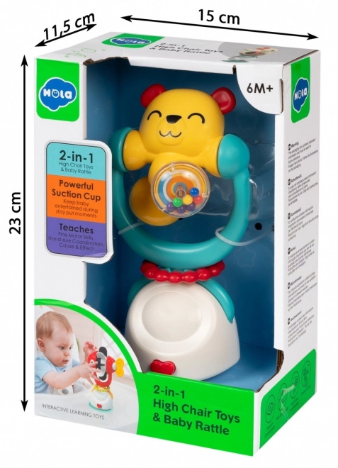 Bear Rattle with Suction Base