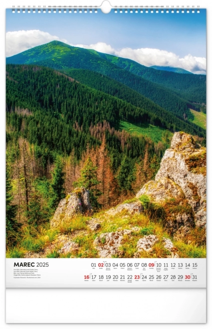 Wall Calendar Slovakian National Parks 2025