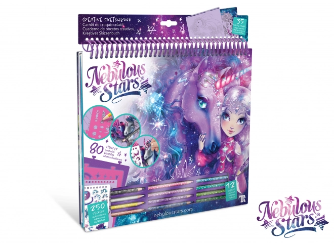 Nebulous Star Coloring Book Purple